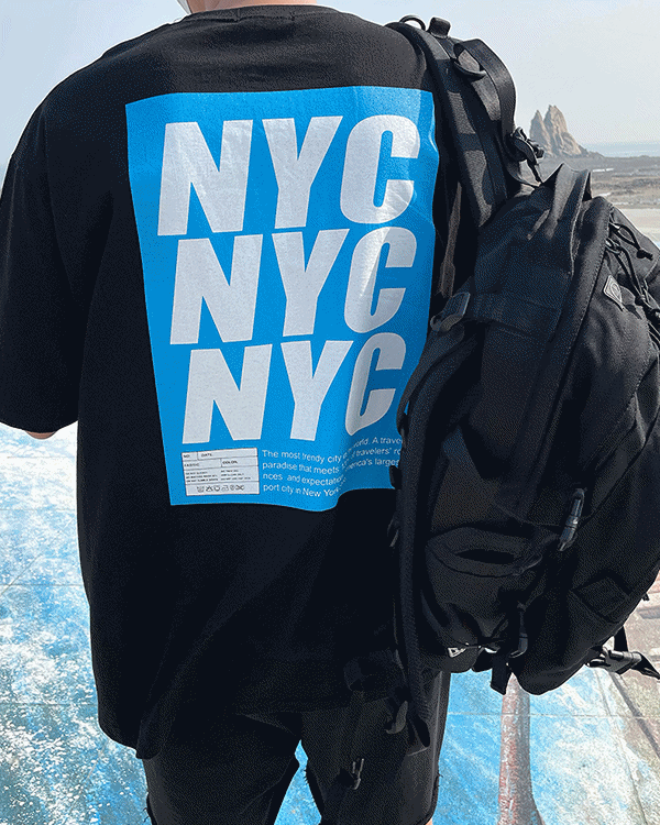 NYC 박스 반팔 티셔츠